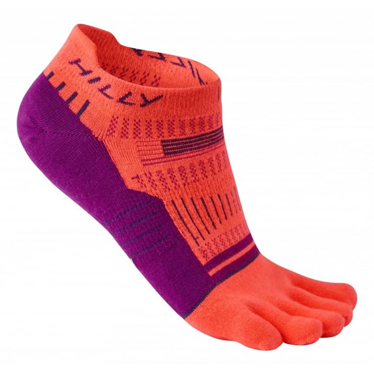 HILLY Toe Socklet – Calcetines de running con dedos para mujer