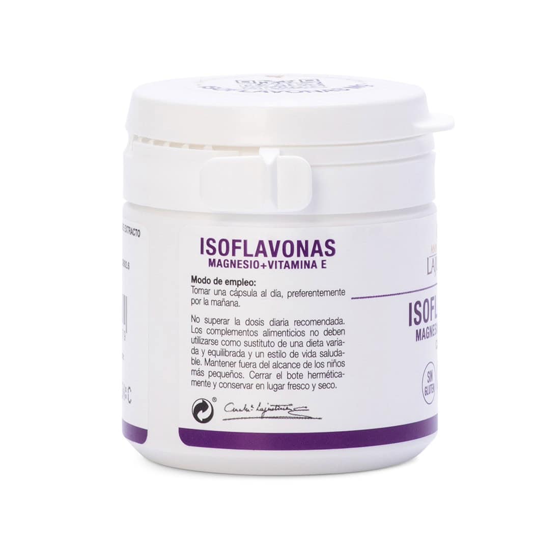 Ana María Lajusticia Isoflavonas con Magnesio + Vitamina E – Apoyo vegetal para la menopausia, el esqueleto y la circulación (30 cápsulas).