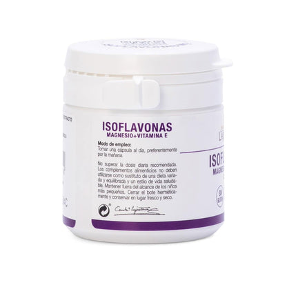 Ana María Lajusticia Isoflavonas con Magnesio + Vitamina E – Apoyo vegetal para la menopausia, el esqueleto y la circulación (30 cápsulas).