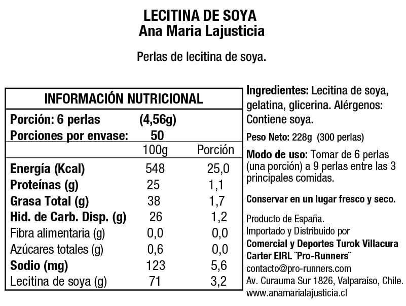 Ana Maria Lajusticia LECITINA DE SOJA (300 perlas)