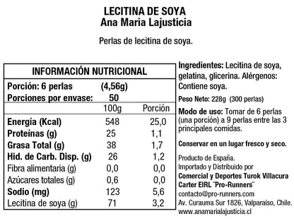 Ana Maria Lajusticia LECITINA DE SOJA (300 perlas)