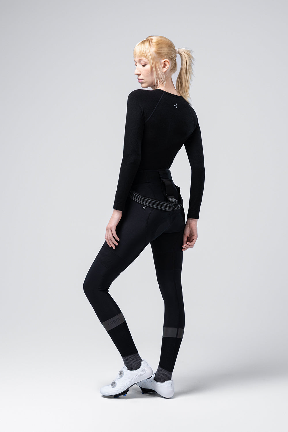 Gobik Winter Merino – Camiseta Primera capa de ciclismo manga larga mujer. (negro)
