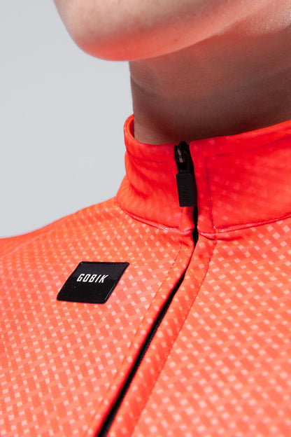 Gobik Hyder – Tricota manga larga de ciclismo mujer. (naranjo)