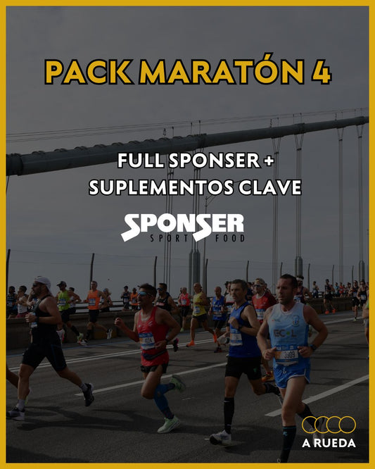 Pack Maratón 4: Full Sponser. Geles + Electrolítos + Suplementos clave