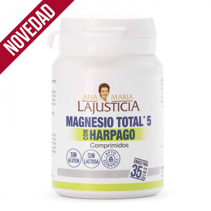 Ana María Lajusticia Magnesio Total 5 con Harpago – Magnesio y harpagofito para articulaciones y sistema locomotor (70 comprimidos).