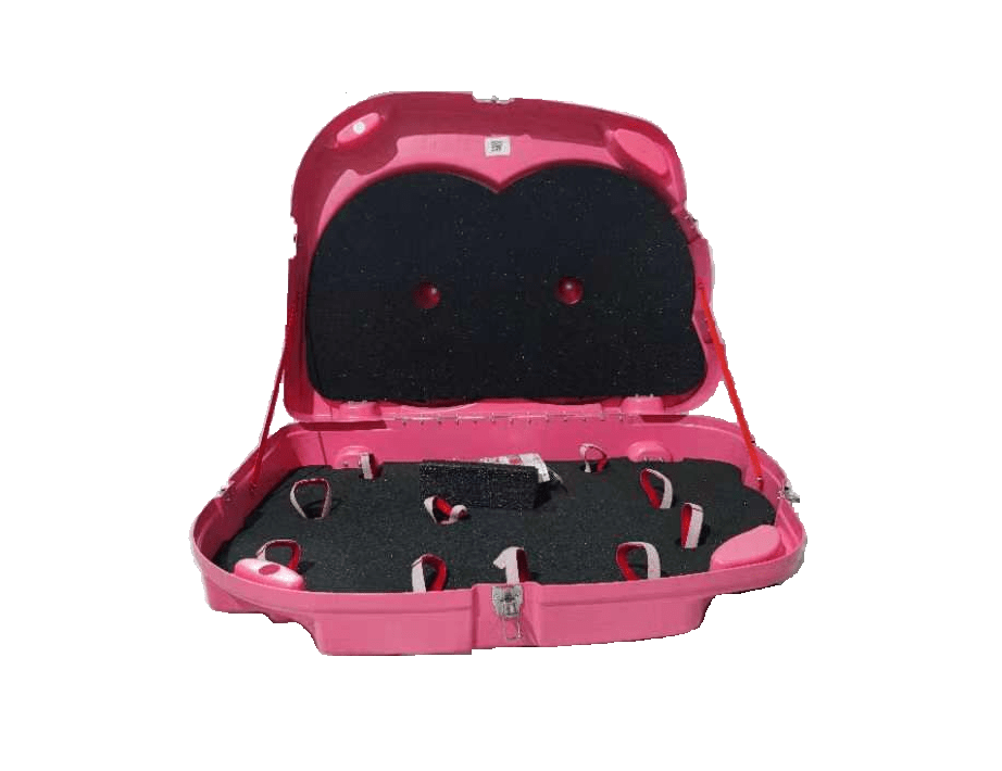Maleta rígida para bicicleta Lion Bike Box (Rosada)
