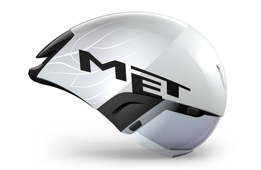 MET Codatronca - Casco Aero de Triatlón contrarreloj blanco