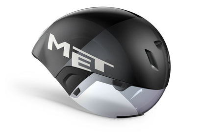MET Codatronca - Casco Aero de Triatlón contrarreloj (Colores Blanco o Negro)