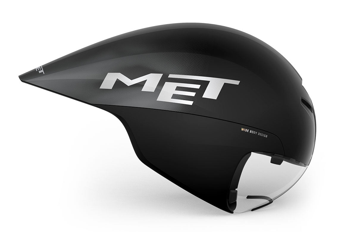 MET Drone Wide Body II TT - Casco aerodinámico de Triatlón o Crono contra reloj