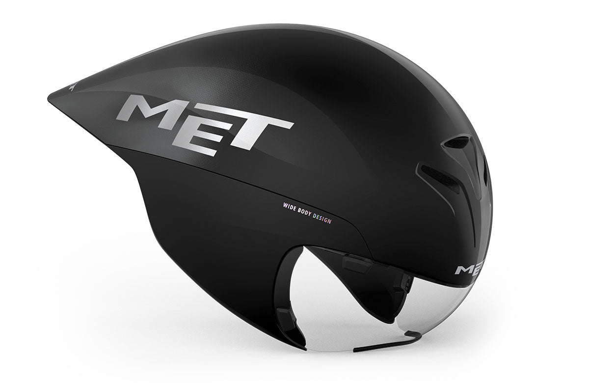 MET Drone Wide Body II TT - Casco aerodinámico de Triatlón o Crono contra reloj