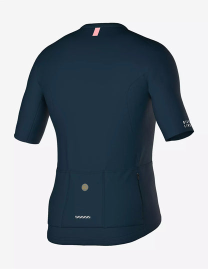 Bicycle Line Ghiaia S5 – Tricota de ciclismo manga corta hombre Azul Medio.