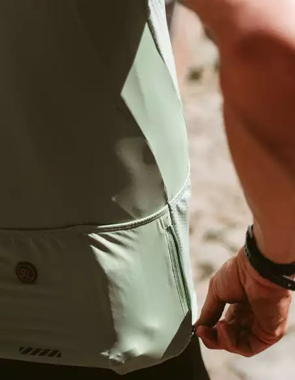 Bicycle Line Ghiaia S5 – Tricota de ciclismo manga corta hombre Fair Green.