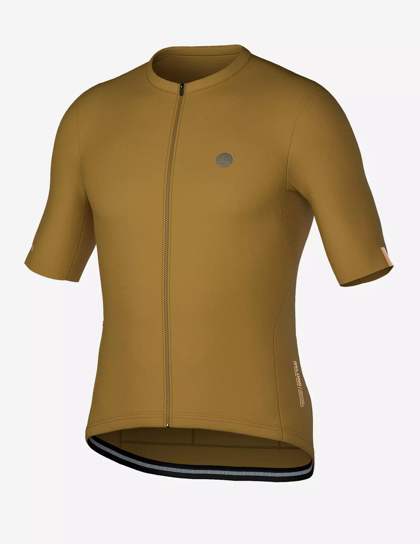 Bicycle Line Ghiaia S5 – Tricota de ciclismo manga corta hombre mostaza.