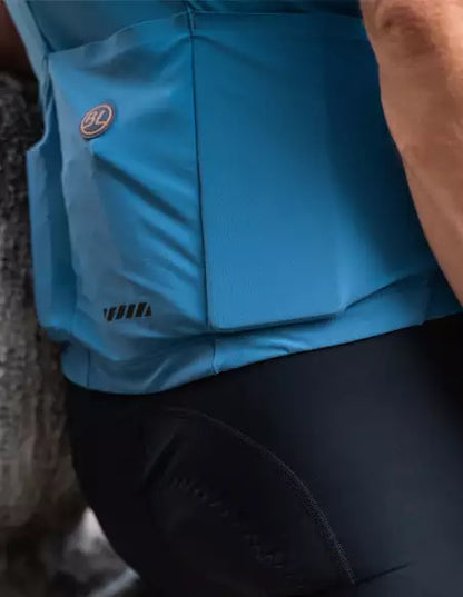 Bicycle Line Popolarissima S5 – Tricota de ciclismo de ruta para hombre, Moonlight Blue.