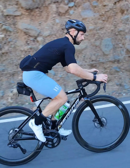 Bicycle Line Popolarissima S5 – Tricota de ciclismo de ruta para hombre, negra.