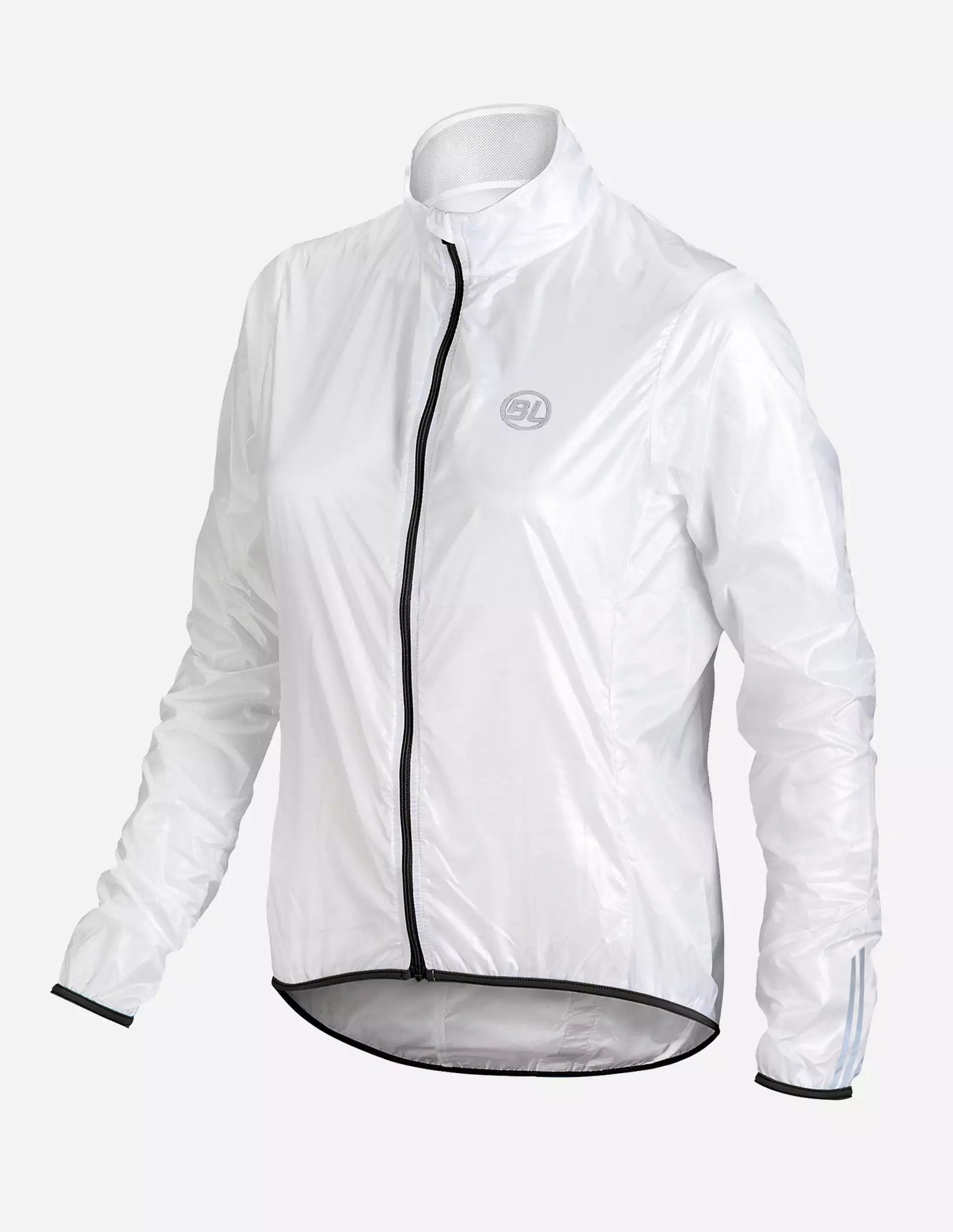 Bicycle Line Stelvio – Chaqueta cortavientos de ciclismo para mujer blanca.