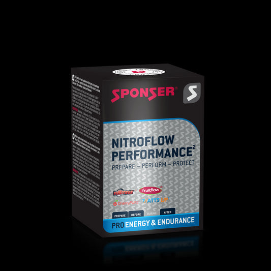 Sponser Nitroflow Performance – Suplemento potenciador de flujo sanguíneo (10 sobres × 7 g)