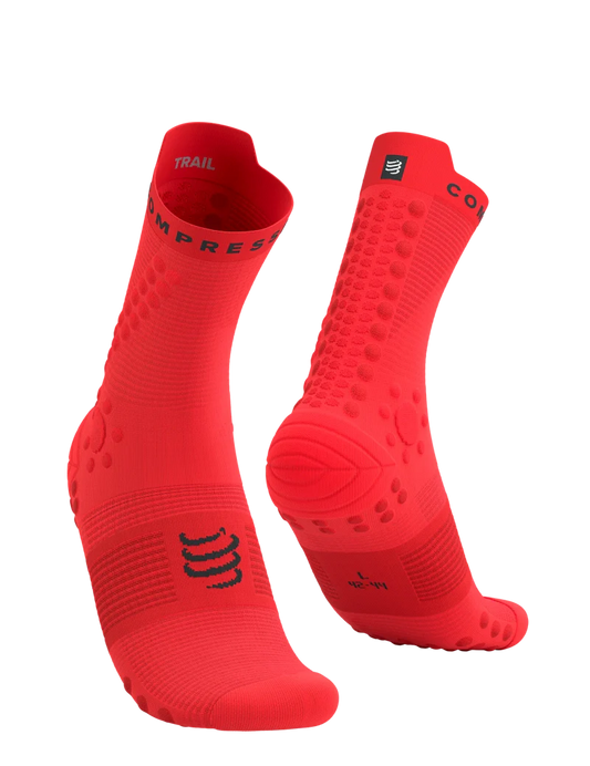 Pro Racing Socks v4.0 TRAIL Fluo Red/Black