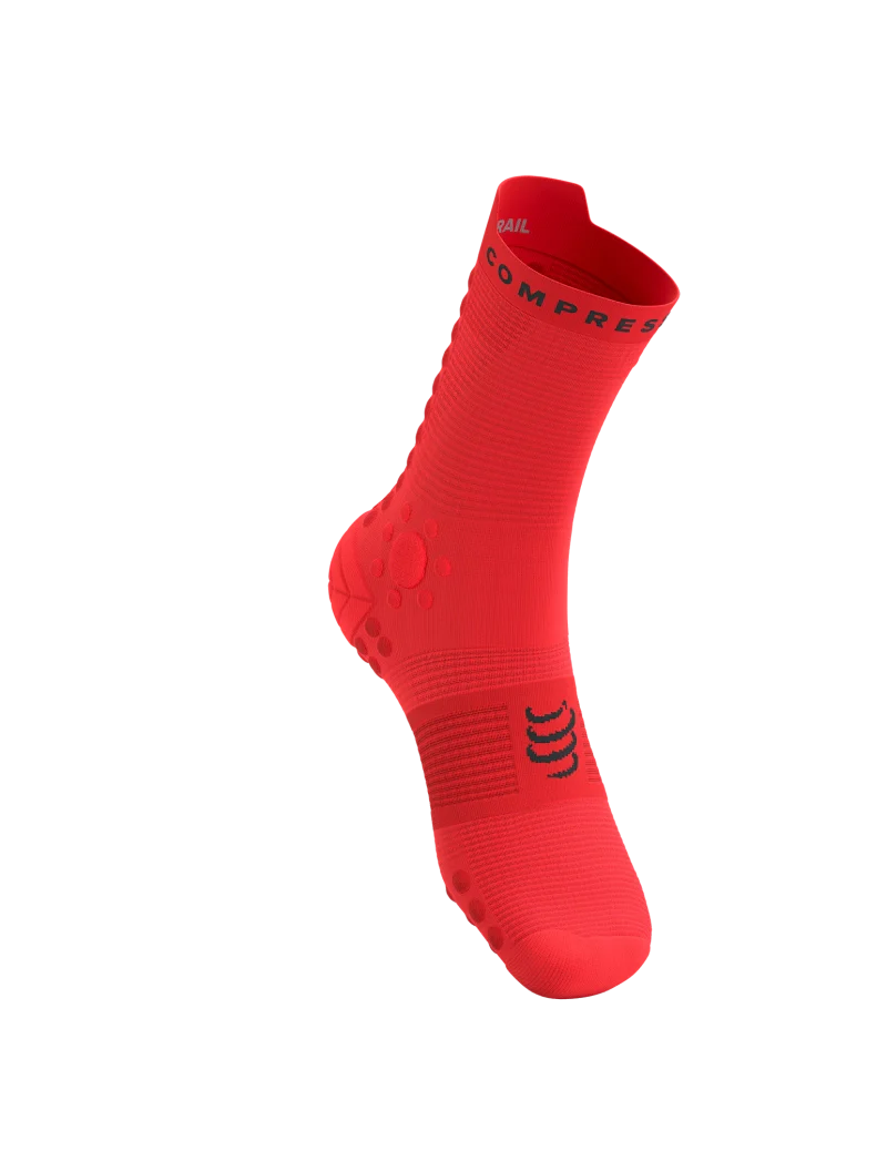 Pro Racing Socks v4.0 TRAIL Fluo Red/Black