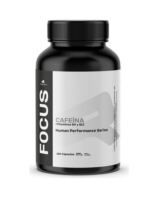 RaceClean FOCUS – Cafeína en cápsulas con vitaminas B6 y B12 (100 cápsulas)