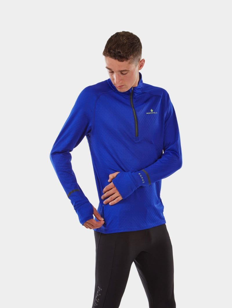 RONHILL Tech Prism 1/2 Zip – Polera de running para hombre