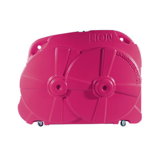Maleta rígida para bicicleta Lion Bike Box (Rosada)
