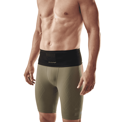CEP Run Belt – Cinturón de running unisex con dos bolsillos.