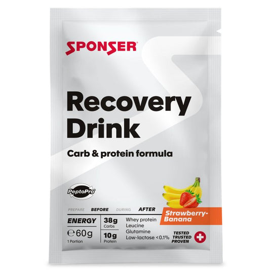 Sponser Recovery Drink  - Bebida recuperador muscular (Proteina-Carbo-Aminoacidos y más) (60g)
