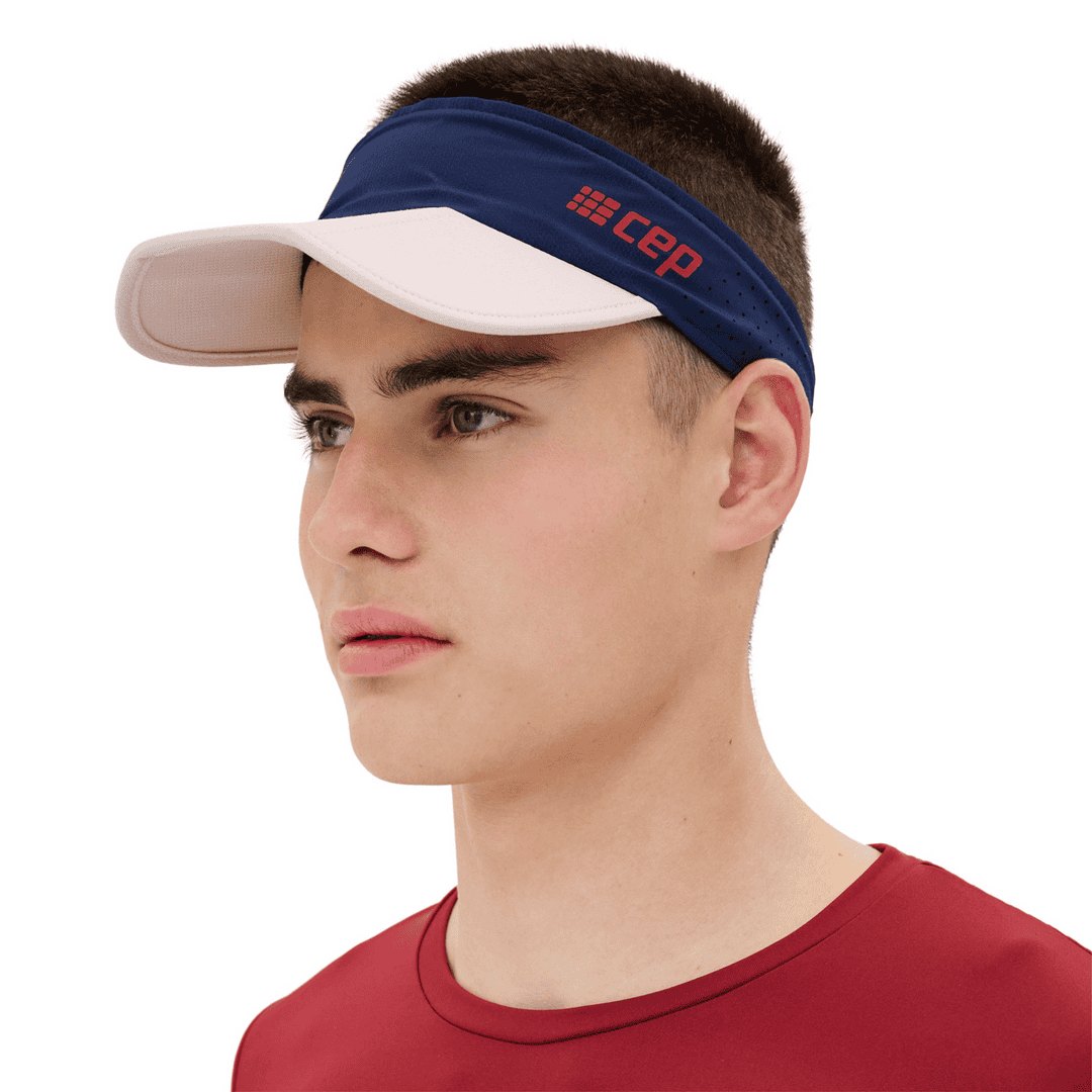 CEP Visera Run – Ala plegable y ajuste de velcro para running unisex.