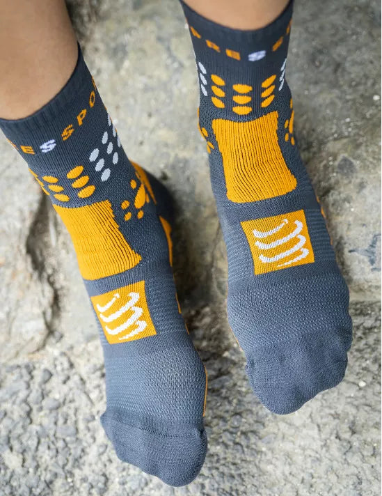Compressport Trekking Socks - Calcetines de trekking y trail Magnet /Autumn Glory