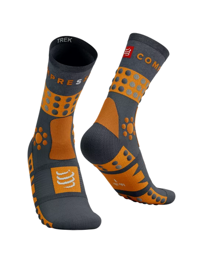 Compressport Trekking Socks - Calcetines de trekking y trail Magnet /Autumn Glory