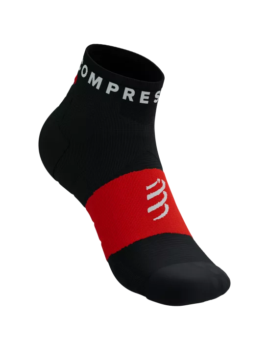 Calcetines Compressport Ultra Trail bajos - Negro Rojo