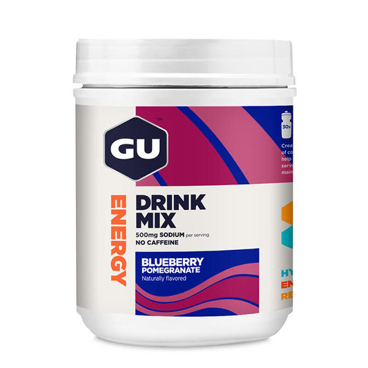 GU Energy Drink Mix | Bebida Deportiva en Tarro de 30 porciones - Blueberry Pomegranate