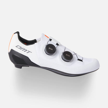 DMT SH10 – Zapato de ciclismo de ruta (Blanco 2 boas)