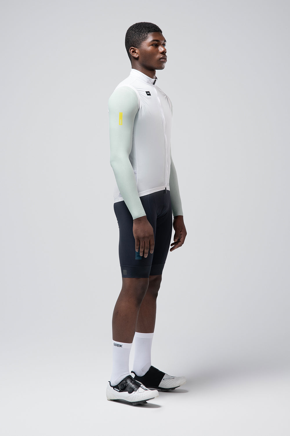 Gobik Vector 2.0 – Cortaviento de ciclismo sin mangas hombre.(Blanco)