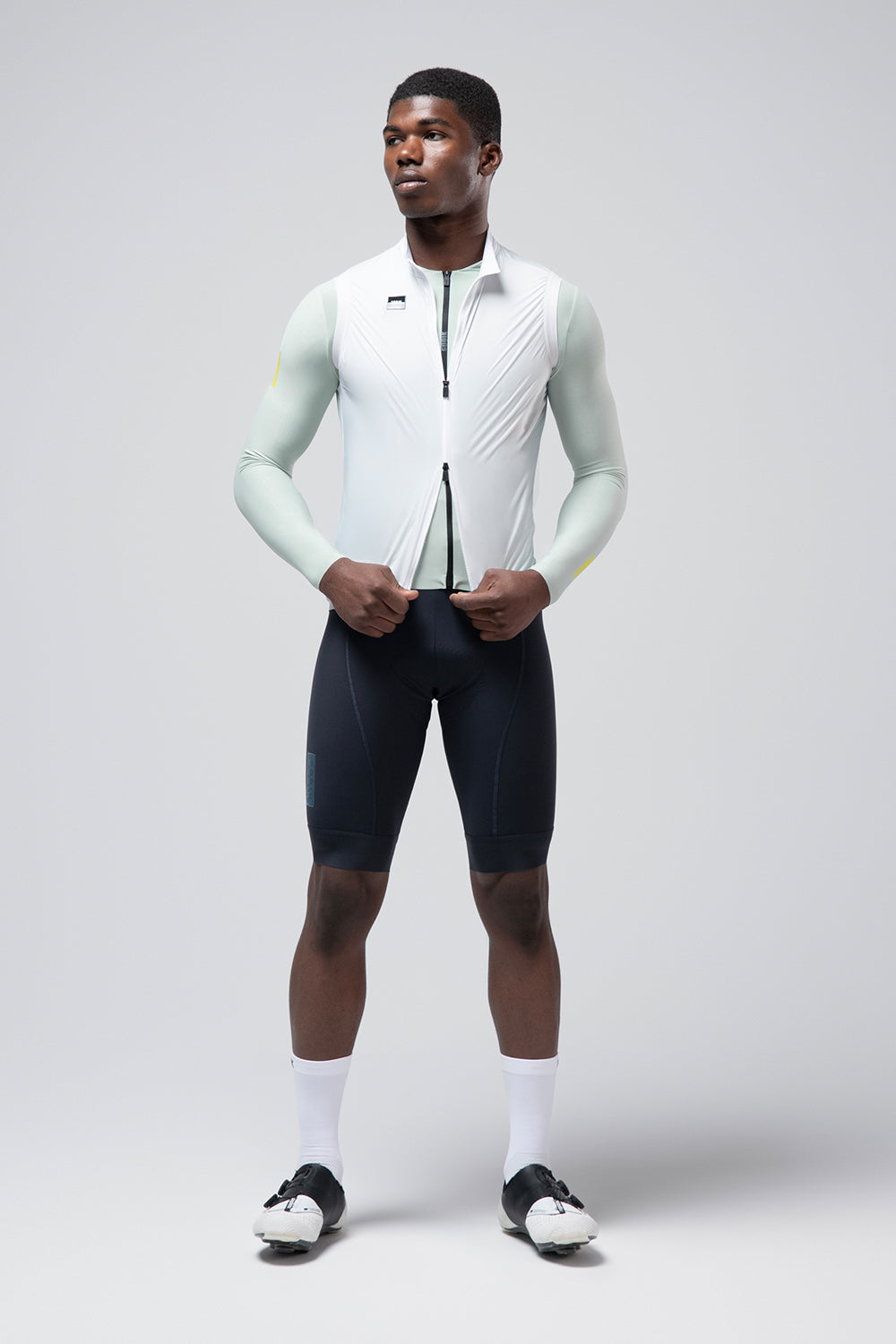 Gobik Vector 2.0 – Cortaviento de ciclismo sin mangas hombre.(Blanco)