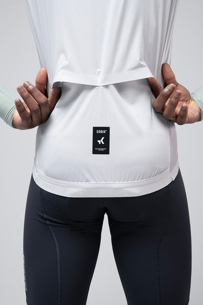 Gobik Vector 2.0 – Cortaviento de ciclismo sin mangas hombre.(Blanco)