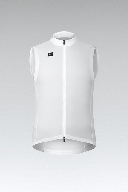 Gobik Vector 2.0 – Cortaviento de ciclismo sin mangas hombre.(Blanco)