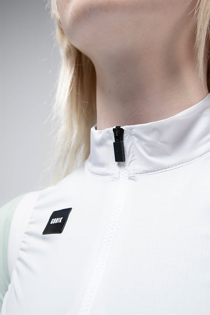 Gobik Vector 2.0 – Cortaviento de ciclismo mujer. (Blanco)