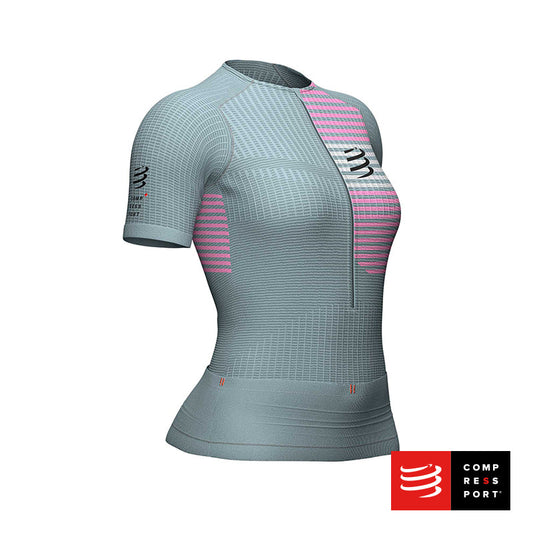 Nuevo Tri Postural SS Top Gris Mujer Compressport