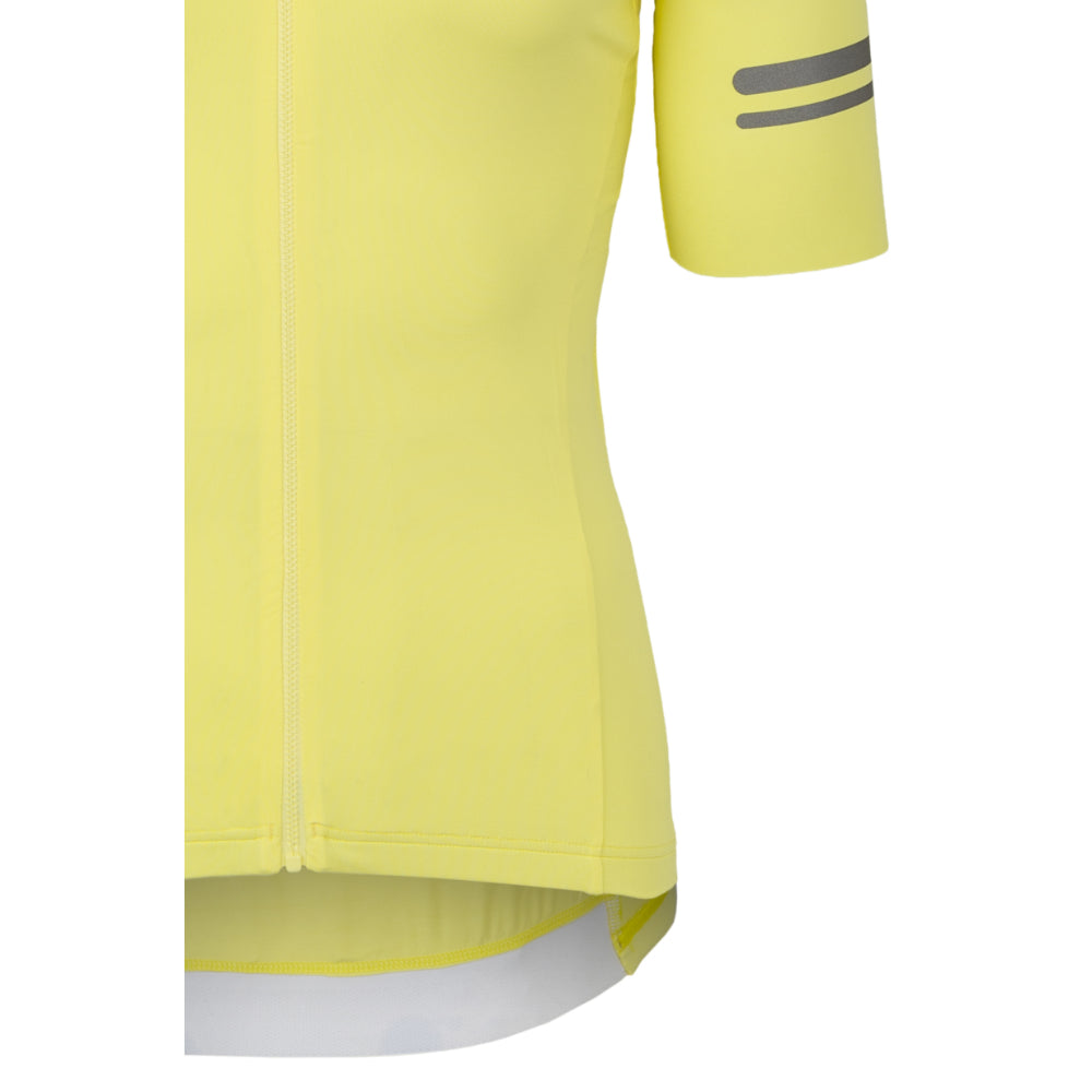 Tricota AGU Trend Solid Yellowtail detalle elástico final manga ciclismo