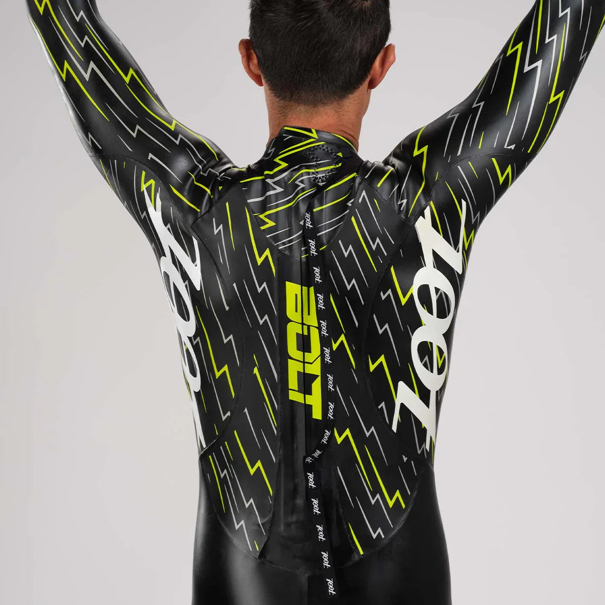 ZOOT BOLT WETSUIT NEON GREEN/SILVER - Traje de Natación Neopreno Hombre