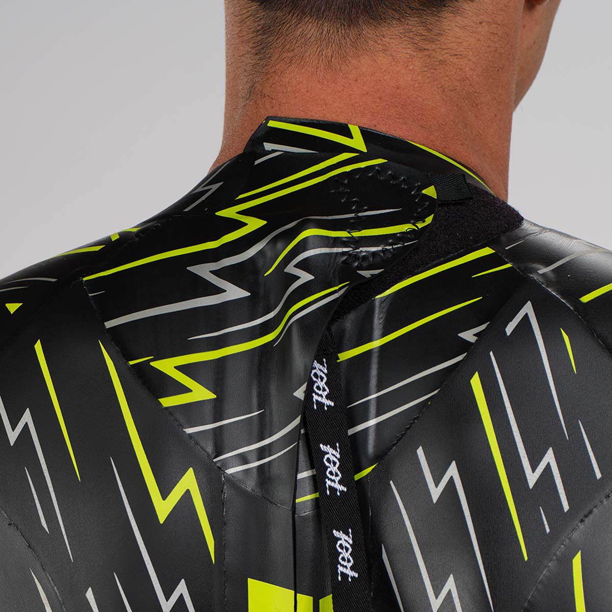ZOOT BOLT WETSUIT NEON GREEN/SILVER - Traje de Natación Neopreno Hombre