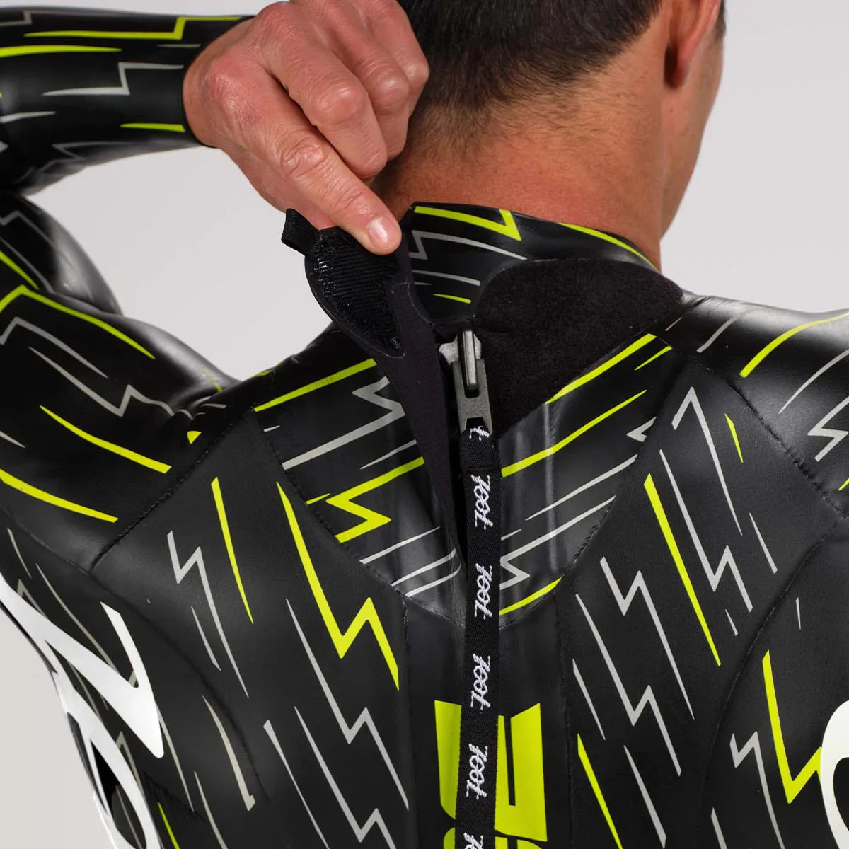 ZOOT BOLT WETSUIT NEON GREEN/SILVER - Traje de Natación Neopreno Hombre