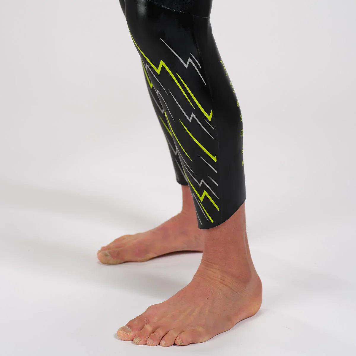 ZOOT BOLT WETSUIT NEON GREEN/SILVER - Traje de Natación Neopreno Hombre