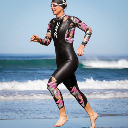 ZOOT KONA WETSUIT PINK FLORA - Traje de Natación Neopreno Mujer