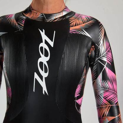 ZOOT KONA WETSUIT PINK FLORA - Traje de Natación Neopreno Mujer