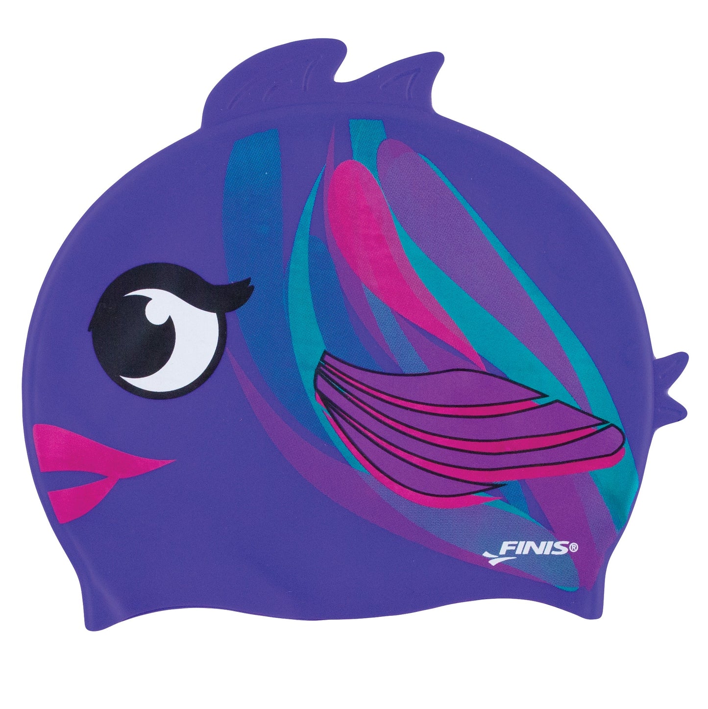 Gorra de Natación Silicona Niños (Pez morado) - Finis
