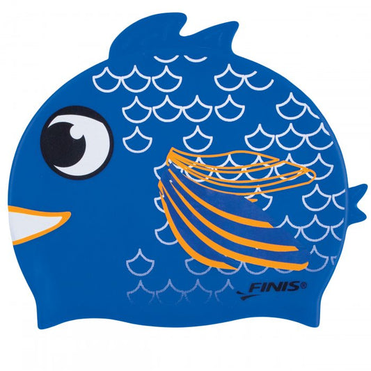 Gorra de Natación Silicona Niños (Pez Azul) - Finis
