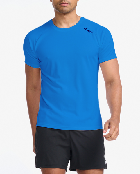 Polera Hombre Aspire Tee - Aquamarine/White - 2XU